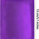 Mylar Bags for Food Storage 100 Pack 3.3 x 5.1 Inch Resealable Smell Proof Bags Foil Pouch Flat Bag with Front Window Purple