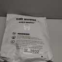 Rest-Eazzzy Cat House for Outdoor Cats, Weatherproof and Insulated Feral Cat House with Mat and Clip, Easy to Put Together, Selfwarming Cat Shelter for Winter(Grey, Waterproof House-S)