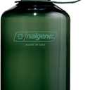 Nalgene 16 oz Narrow Mouth Water Bottle | Slim Cup Holder Size, BPA-Free, Durable & Leak Proof, Lightweight Travel Bottle, Jade