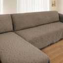 HOMERILLA Sectional Couch Covers for Sectional Sofa L Shaped Sofa Cover Blanket 2 Pieces L Shape Furniture Protector for Pets Dogs(Taupe, XXX-Large)