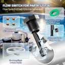 Flow Switch Replacement for Intellichlor IC40 Flow Switch 520736 Replacement, Compatible with IC15, IC20, IC40, IC60 Salt Chlorine Generator Systems, Upgraded Sensitive Flow Detection Sensor