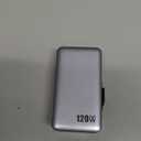 120W USB C Charger Block with 2 Built-in Retractable Cables,4-in-1 GaN IV Foldable Plug Wall Charger Fast Charging Station,PD 65W Laptop Adapter for MacBook/iPad,iPhone 17/16/15/14,Galaxy,Android etc