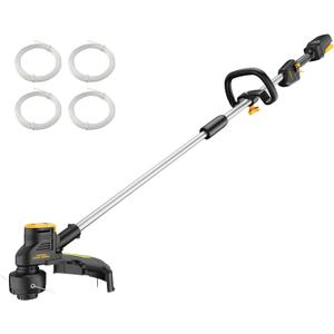 HEINPRO Cordless Weed Wacker Compatible with DeWalt 20V MAX Battery | 16" Brushless Weed Eater, Grass Trimmer for Lawn Care, Bump Feed, String Trimmer With 4 Bulk Trimmer Line Coils (Tool Only)