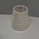 Lurrose Small Fabric Lampshade 5.5X5.5X5 Inch Black Linen Lamp Shade for Table and Floor Lamps Dust Cover Lamp Accessory