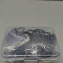 Hotop 60 Pieces 1.26 Inch Metal Drapery Curtain Rings Curtain Hanging Rings and 60 Pieces Metal Drapery Pin Hooks for Drapes Window Door Shower (Black)