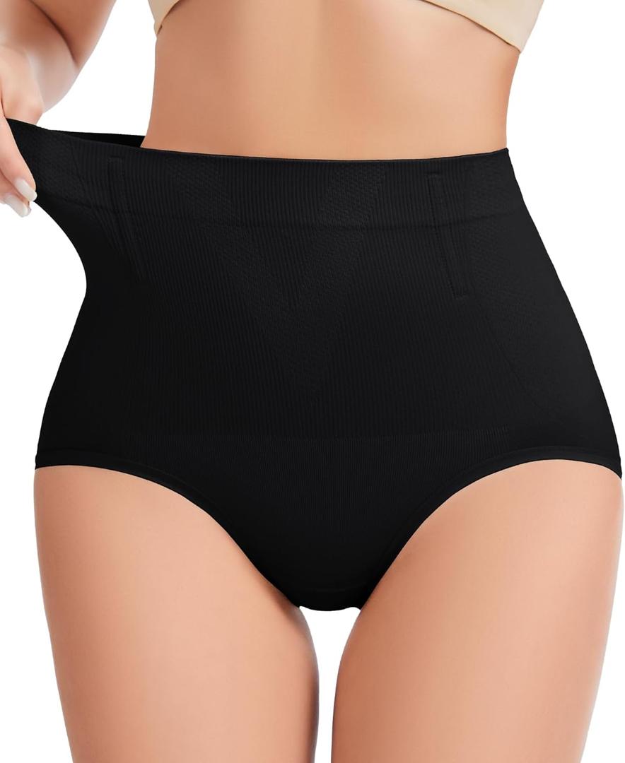 Tummy Control Shapewear Panties - High Waisted Shapewear Underwear for Women Body Shaping Briefs Seamless Panty Girdle (Medium)