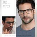 Missfive 2-Pack Light Bifocal Reading Glasses for Men Blue Light Blocking, Near/Far Dual-use Spring Hinge Readers, Anti UV/Eye Strain Comfort Premium Computer Eyeglasses, 2.5x