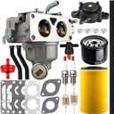 YTH24V48 Carburetor Compatible with Husqvarna YTA22V46, YTH22V46, YTH24V48, YTA24V48, YTH24V54, YTH22V46, Z246, Z254, YTH23V48, YTH2348 46" 48" Mower Engine