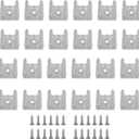 120 Pcs LED Light String Fixing Clips, Neon Mounting Clips with Screws Suitable for 12mm-14mm (0.47 inch-0.55 inch) Wide Strip Light