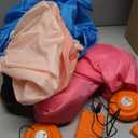 Ramede 2 Pcs Giant Inflatable Baby Costume 96 Inch Gender Reveal Ideas Boy and Girl Blow Costume Outfit for Adult Baby Shower Gender Reveal Party Halloween Christmas Cosplay Supplies