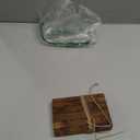 Lipper International 7217 Teak 6" End Grain Cutting Board with Cut Out Handles