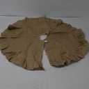 Tatuo 31 Inch Christmas Tree Skirt Decorations Linen Burlap Tree Skirt Round Xmas Cover for Christmas Party Mat Fall Indoor Clearance Outdoor Holiday Family Winter Home Decorations (Linen Color)
