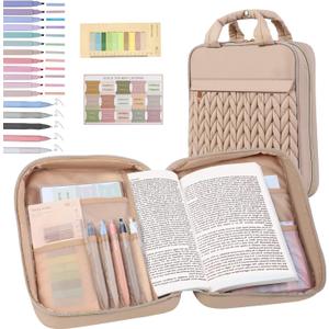 Bible Cover Case for Women,Large Bible Carrying Case with Handle,Bible Cover Bag with Study Supplies,Christian Gift for Women,Lady(Bag Only)