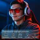 livho Gaming Blue Light Blocking Glasses for Better Sleep, Premium Night Driving, Computer Blockers for Man & Woman