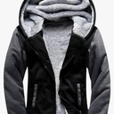 GEEK LIGHTING Boys Sherpa Lined Hoodie Kids Fleece Sweatshirt Full Zip Hooded Jacket M