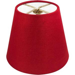 Royal Designs, Inc. CS-1103-6RED Textured Linen Empire Chandelier Shade, 4 x 6 x 5.5, Red