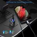 USB C Car Charger for iPhone 16, 36W 2 Pack Fast Charging Car Charger Adapter with PD&QC3.0 for iPhone 16 15 14 13, Galaxy S24/S23/S22, iPad Pro/Mini/Air, Google Pixel 6/5/4-6FT USB C-C Nylon Cable