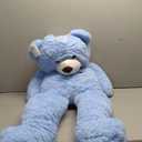 MorisMos Bow Tie Giant Teddy Bear 4 Feet, 47inch Stuffed Animal Big Teddy Bear Plush, Classic Girlfriend Boyfriend Gift on Birthday, Blue