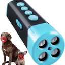 Upgraded Ultrasonic Dog Bark Deterrent, 4+1 Head with Sound Alarm Manual Frequency Adjustable No Shock Humane Training Device for Small/Medium/Large Dogs