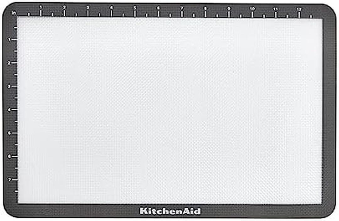 KitchenAid Silicone Medium Baking Mat, 9x14-Inch, Gray