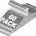 Wire Metal Hangers 60 Pack, Heavy Duty Clothes Hangers, Non Slip, Ultra Thin, Space Saving for Closet Clothing Shirts Suits Pants, 16inch (Silver)