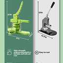 Button Maker Machine, 75mm(3 inch) DIY Pin Button Maker Press Machine Kit, Badge Button Press Machine Pin Maker Machine with Free 100pcs Button Parts&Pictures&Circle Cutter&Magic Book