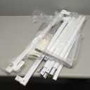 Bow Holder Organizer for Girls Hair Bows, 30x15in Large Headband Holder w/ 8 Ribbons & 20 Plastic Hooks, Wall Hanging Jewerly Clip Hair Accessories Organizer Storage for Baby Toddler(Beige)