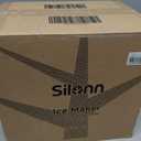 Silonn Ice Maker Countertop, 8 Ice Cubes in 6 Mins, 26.5 lbs/24H, 2 Bullet Ice Sizes, Self-Cleaning Bullet Ice Maker, Portable Ice Machine for Kitchen, Party, Office, and RV Camping