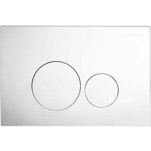 Monaco Wall Mount Actuator Flush Push Button Plate in Polished Chrome