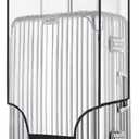Clear Suitcase Cover - 20 24 26 28 30 Inch Waterproof PVC Suitcase Cover - Transparent Travel Suitcase Wrap - Protective Cover Case for Wheeled Luggage (28-Inch)