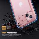 Diaclara Designed for iPhone 15 Case, Full Body Rugged Case with Built-in Touch Sensitive Anti-Scratch Screen Protector, with Camera Lens Protector for iPhone 15 6.1" (Coral Pink)