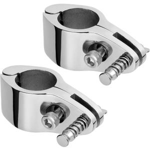 TINGZHIGO Bimini Top Jaw Slides with Quick Release Pin for 7/8 inch or 1 inch Round Tubing, Bimini Top Hardware, 316 Stainless Steel (2-Pack)