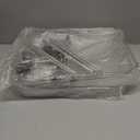 3 Tier Rolling Cart with Lockable Wheels, Clear Acrylic Utility Trolley with Handle, Heavy-Duty Storage Organizer for Kitchen Bathroom Nursery Laundry - Snack Book Craft Organizer (Clear)