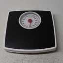 Taylor Battery Free Analog Scales for Body Weight, 330LB Capacity, Easy to Read Large 4.25-inch Dial, 10.3 x 10.6-inch Vinyl Mat Platform, Black