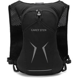 Lightweight Hydration Backpack, Women's Running Vest with 1.5L Water Bag, Suitable for Hiking, Cycling, and Outdoor Activities (Black)