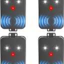 4 Pack Rodent Repellent for Car Engines, Three Power Supply Modes, Car Rodent Repeller Ultrasonic, Under Hood Flashing Light Covers a Wide Range, Suitable for Cars, Garages, Warehouses