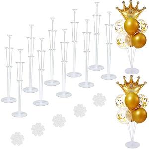 ROYUYE 10 Sets of Balloon Stands for Table Balloon Stand Allowing Balloons To Float Without Helium Tank Balloon Holder Decorations for Birthday Party Wedding Festival Christmas