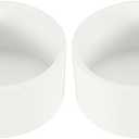 PATIKIL 3-1/2" PVC Pipe End Cap Fitting, 2 Pack Furniture Grade Pipe Plug Adapter Socket Fittings for Build PVC Furniture DIY Garden Shelf Support Structure Storage, White