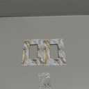 Decorative Outlet Covers Gray Golden Abstract Marble Luxury 1 Gang Light Switch Cover Single Rocker Wall Plate Decora GFCI Electrical Switchplate for Bathroom Bedroom Decor2 Pack