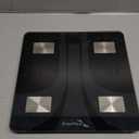 Digital Bathroom Scale for Body Weight: High-Precision 4-Sensor Accuracy, LED Display, 400lb/180kg Capacity, Safe Rounded Corners, Batteries Included (Black)