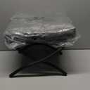 IBUYKE 11.8 H Folding Footrest Stool, Rectangle Small Foot Stool Accent Ottoman for Lazy Chair, Modern Portable Ottoman Foot Rest for Living Room Bedroom, Blue WBD020BU