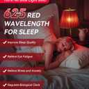 Neporal 625nm Red Light Bulbs for Sleep 9W, 100% Blue Light Blocking Red Night Light, Sleep Light Bulb for Melatonin Promoting, A19 60W Equivalent Dim Light Bulbs for Bedroom, Baby Nursery,4 Packs