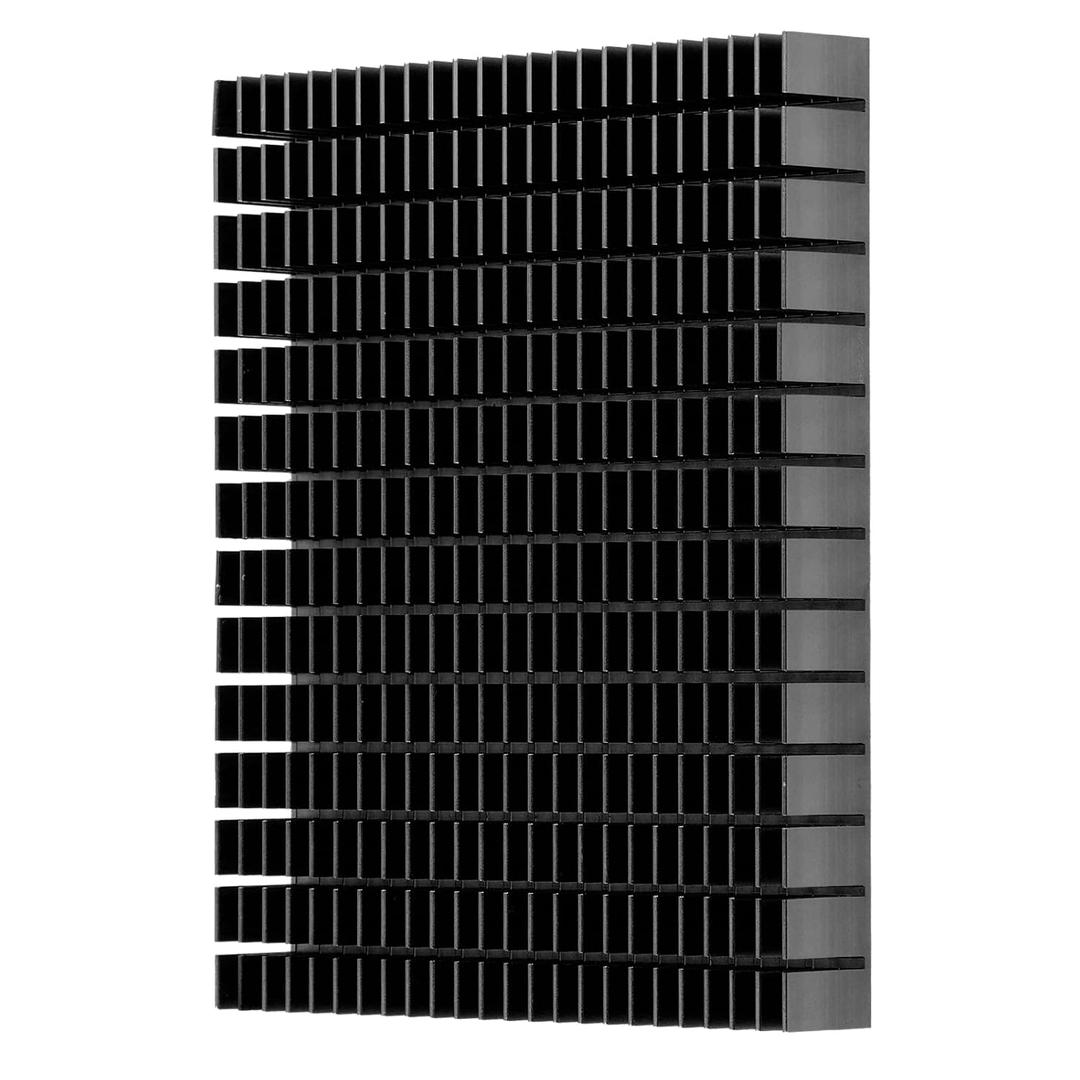Aluminum Heat Sink 150x120x20mm Black Anodized Cooling Block for CPU Power Amplifier PCB Board Efficient Heat Dissipation