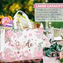 PARSUP 12PCS Bride to Be Bags, Hen Party Tote Bags with Handles, Bridesmaid Treat Bags, Wedding Bridal Shower Gift Non-Woven Bags for Gifts Wrapping, Bachelorette Party Supplies, 12.8"9.8"6.7"