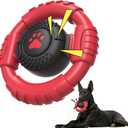 Tough Dog Toys for Aggressive Chewers Large Breed, Indestructible Nylon Rubber Squeaky Chew Toy for Big Dogs, Heavy Duty Super Chewer for Pitbull