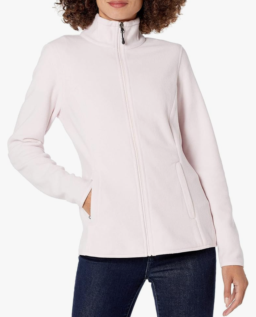 Amazon Essentials Women's Classic-Fit Long-Sleeve Full-Zip Polar Soft Fleece Jacket, Size Medium