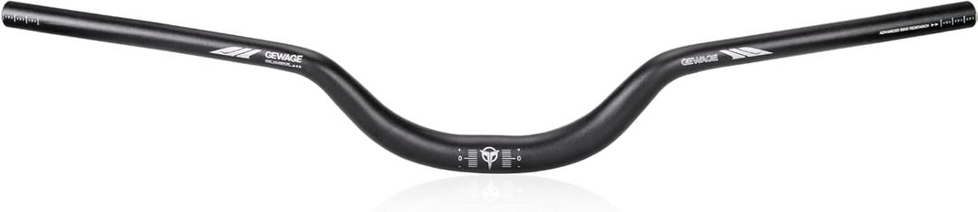31.8 Bike Handlebar - 55mm Riser Handlebar - 780mm Aluminium Alloy Mountain Bike Bicycle Handlebars (31.8-55mm Rise)