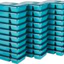 GoodCook Food Storage Containers for Meal Prep Rectangle Two Compartments & Made without BPA, 60-Piece Set, Teal