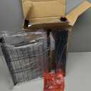 Sakugi Storage Shelves - 5-Tier Large Capacity Shelf Organizer with Hooks, Heavy-Duty Garage Shelving with Leveling Feet, Wobble-Free Rack for Bedroom, Balcony, Garage, 18.1"12.4"56.8", Black