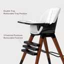 8 in 1 Convertible Wooden High Chair, Adjustable Baby High Chair for Babies and Toddlers with Tray, Easy to Clean, Grow with Family|Booster|Learning Table|High Stool (White)